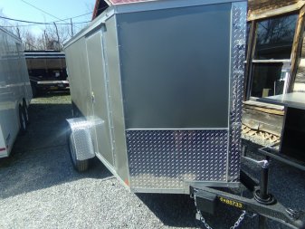 New 2024 COVERED WAGON TRAILERS 5X8 SA PEWTER Cargo / Enclosed Trailer