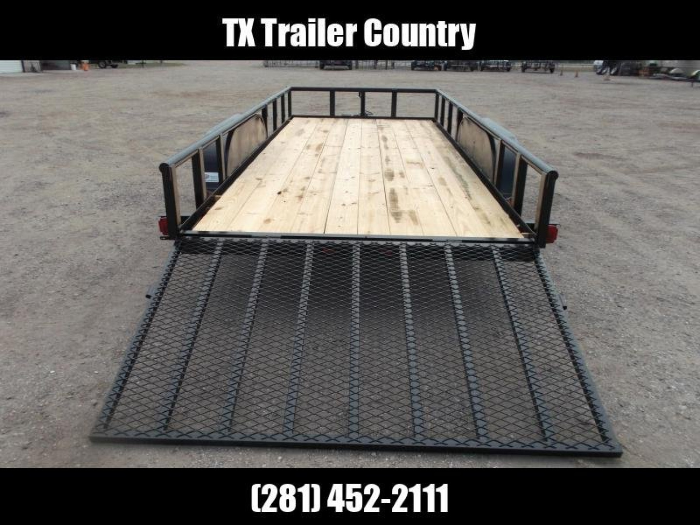 New 2025 LONGHORN TRAILERS 16ft Utility Trailer / Pipetop / 4ft Ramp Gate