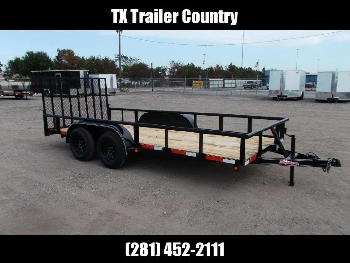New 2025 LONGHORN TRAILERS 16ft Utility Trailer / Pipetop / 4ft Ramp Gate
