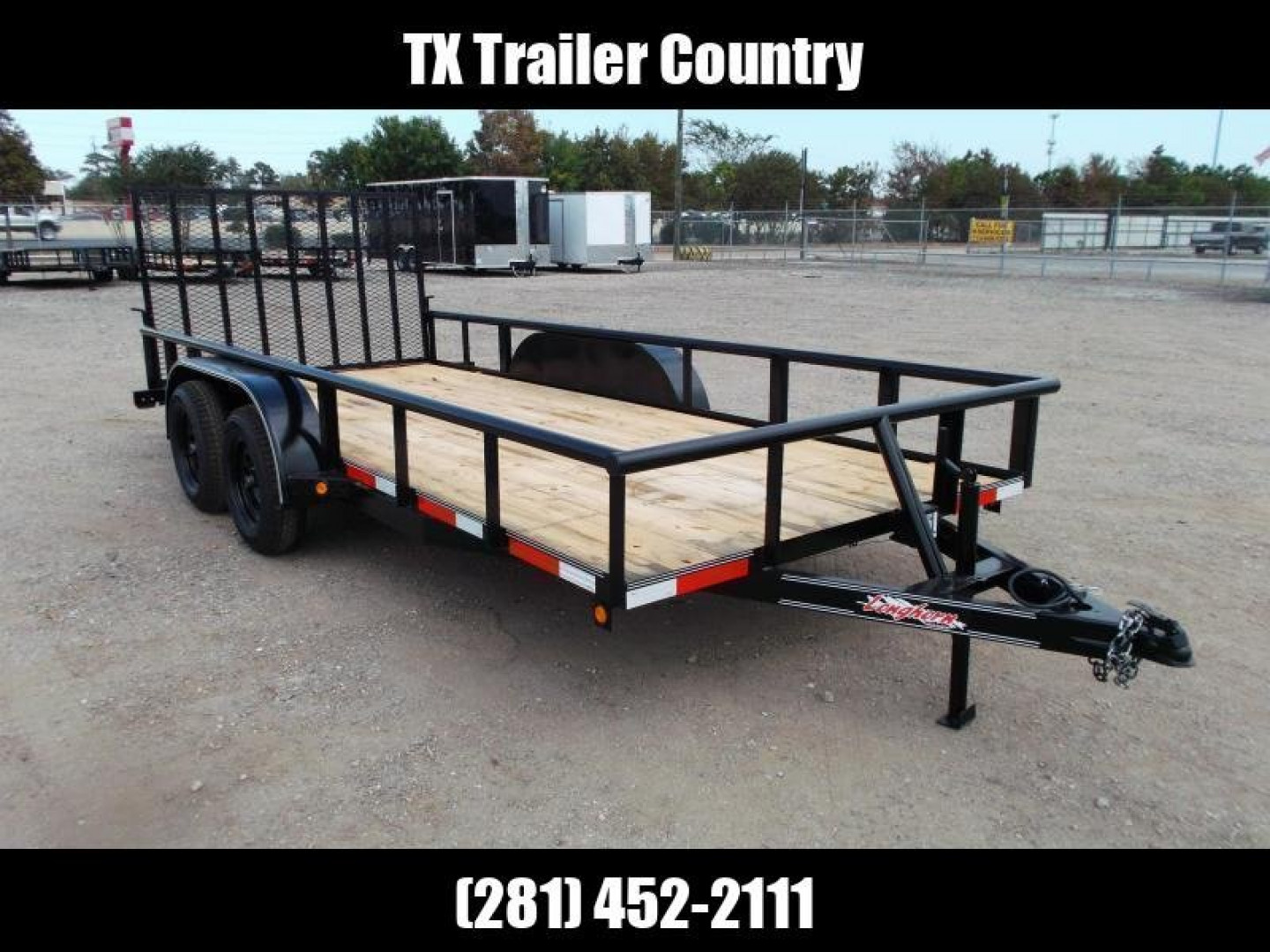 New 2025 LONGHORN TRAILERS 16ft Utility Trailer / Pipetop / 4ft Ramp Gate