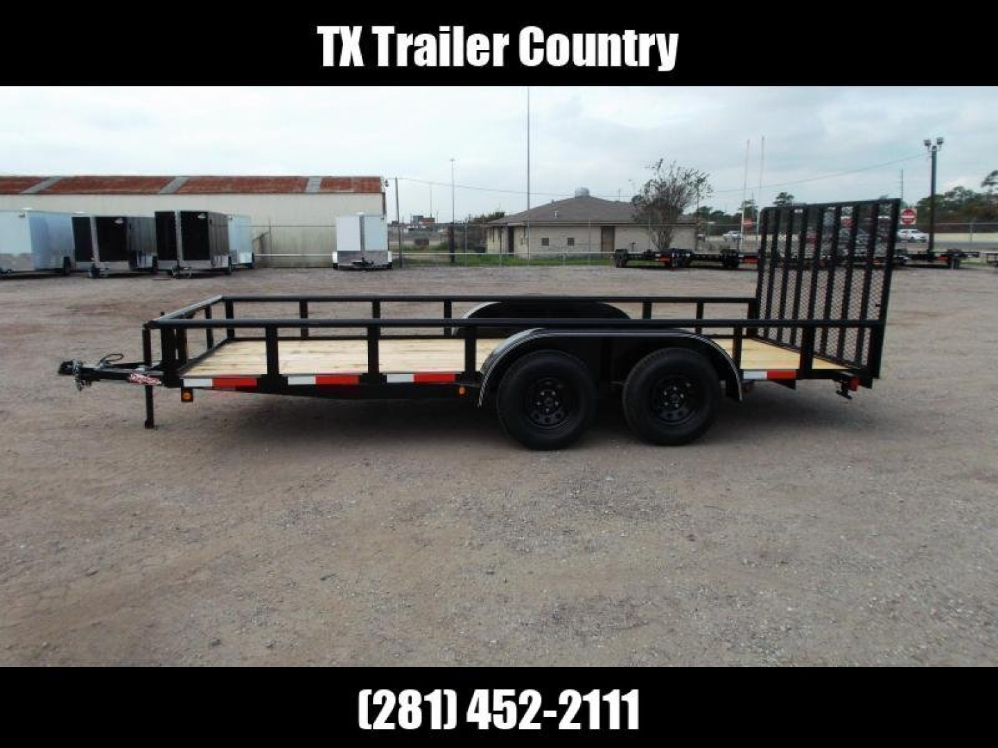 New 2025 LONGHORN TRAILERS 16ft Utility Trailer / Pipetop / 4ft Ramp Gate