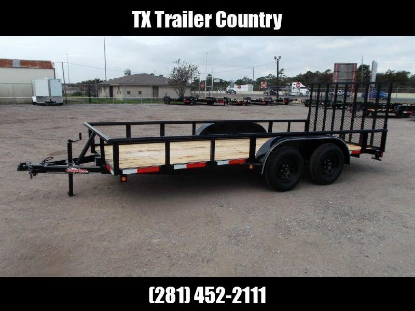 New 2025 LONGHORN TRAILERS 16ft Utility Trailer / Pipetop / 4ft Ramp Gate