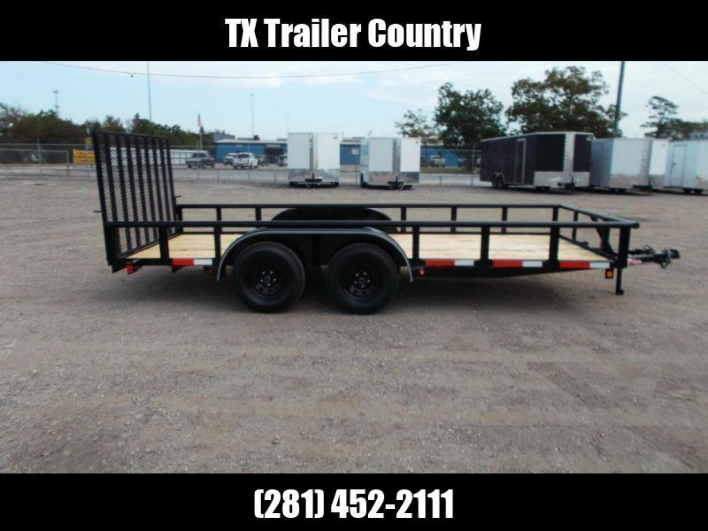 New 2025 LONGHORN TRAILERS 16ft Utility Trailer / Pipetop / 4ft Ramp Gate