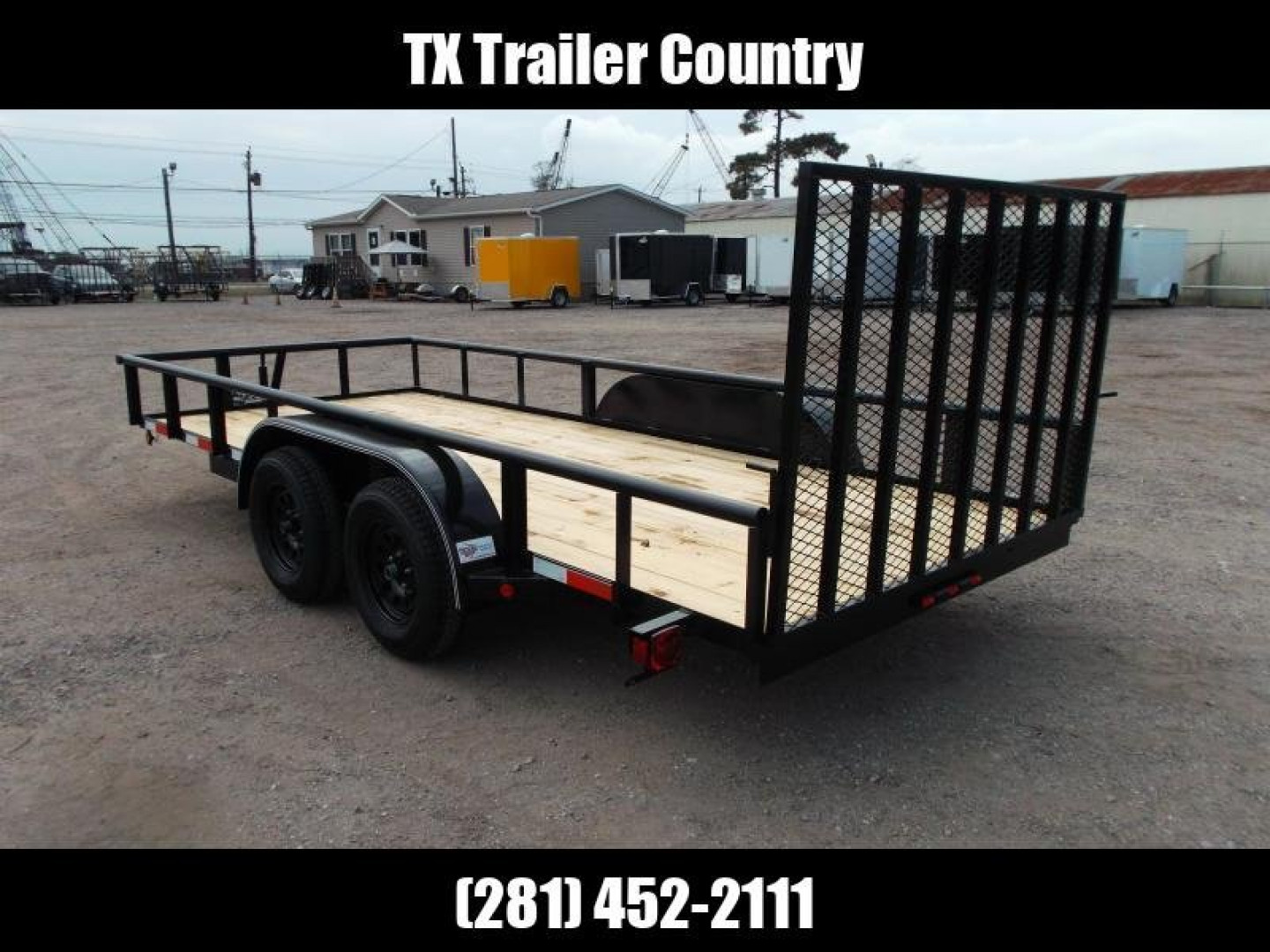 New 2025 LONGHORN TRAILERS 16ft Utility Trailer / Pipetop / 4ft Ramp Gate