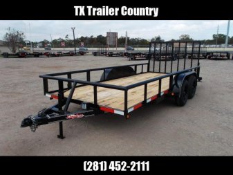 New 2025 LONGHORN TRAILERS 16ft Utility Trailer / Pipetop / 4ft Ramp Gate