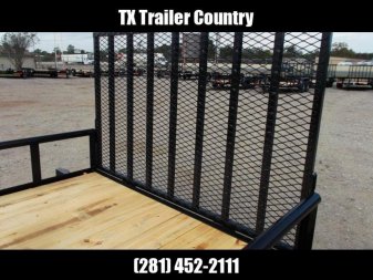 New 2025 LONGHORN TRAILERS 16ft Utility Trailer / Pipetop / 4ft Ramp Gate