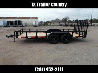 New 2025 LONGHORN TRAILERS 16ft Utility Trailer / Pipetop / 4ft Ramp Gate