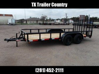New 2025 LONGHORN TRAILERS 16ft Utility Trailer / Pipetop / 4ft Ramp Gate