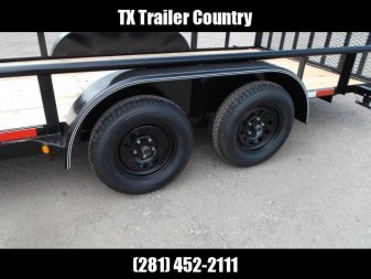 New 2025 LONGHORN TRAILERS 16ft Utility Trailer / Pipetop / 4ft Ramp Gate