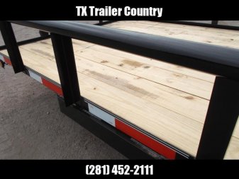 New 2025 LONGHORN TRAILERS 16ft Utility Trailer / Pipetop / 4ft Ramp Gate