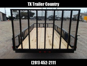 New 2025 LONGHORN TRAILERS 16ft Utility Trailer / Pipetop / 4ft Ramp Gate