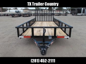 New 2025 LONGHORN TRAILERS 16ft Utility Trailer / Pipetop / 4ft Ramp Gate