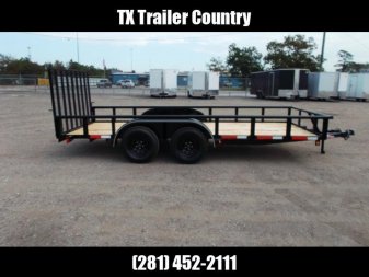 New 2025 LONGHORN TRAILERS 16ft Utility Trailer / Pipetop / 4ft Ramp Gate