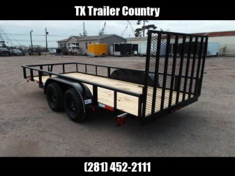 New 2025 LONGHORN TRAILERS 16ft Utility Trailer / Pipetop / 4ft Ramp Gate