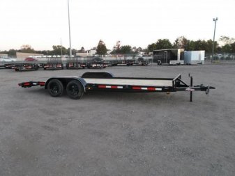 New 2025 LONGHORN TRAILERS 83x20 7K Car Hauler / Racing Trailer / 2ft Dovetail / 5ft Ramps / Brakes