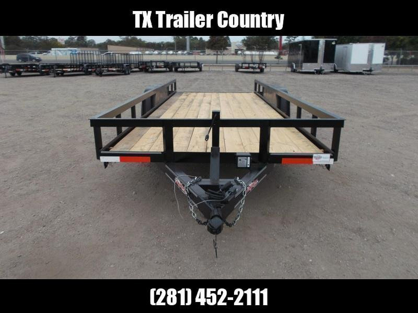 New 2025 LONGHORN TRAILERS 83x20 Utility Trailer / Lowboy Trailer / 5200# Axles / Brakes / 5ft C-Channel Ramps