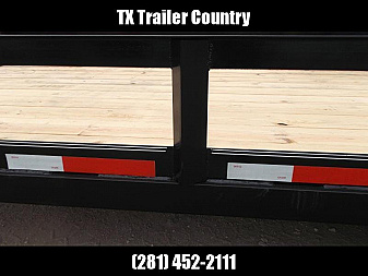 New 2025 LONGHORN TRAILERS 83x20 Utility Trailer / Lowboy Trailer / 5200# Axles / Brakes / 5ft C-Channel Ramps