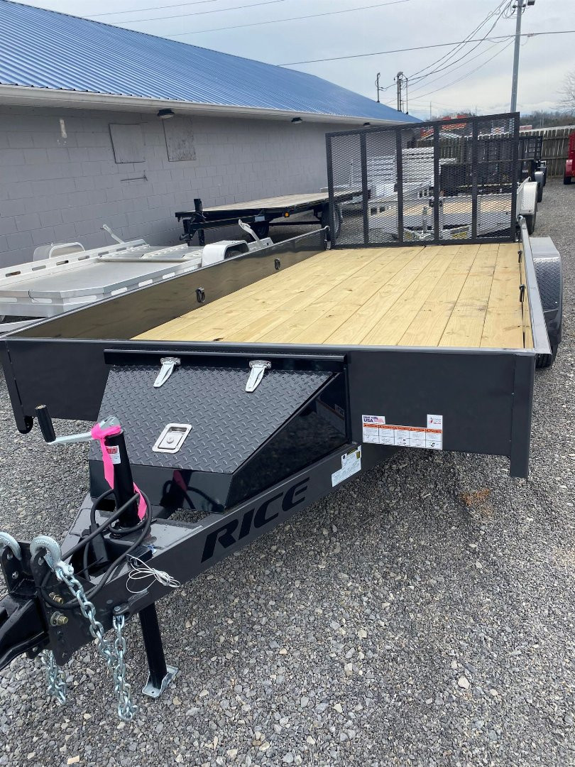 New 2024 Rice Trailers 6.4x16 Utility Trailer