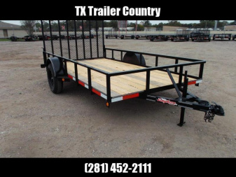 New 2025 LONGHORN TRAILERS 77x10 Single Axle Utility Trailer w/ Heavy Duty 4ft Ramp