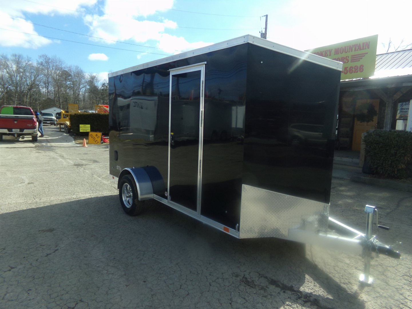 New 2024 ATC 6X12 BLACK Cargo / Enclosed Trailer