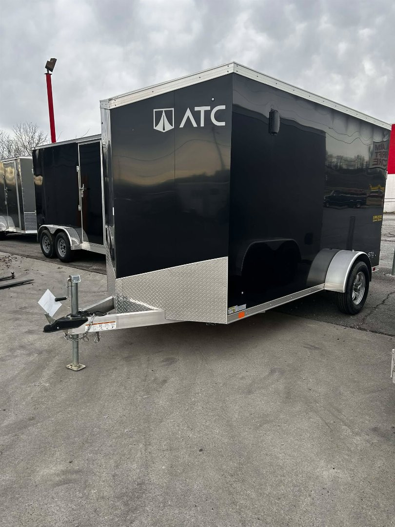 New 2024 ATC 6X12 BLACK Cargo / Enclosed Trailer