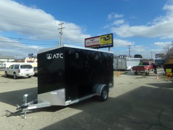 New 2024 ATC 6X12 BLACK Cargo / Enclosed Trailer
