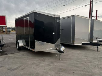 New 2024 ATC 6X12 BLACK Cargo / Enclosed Trailer