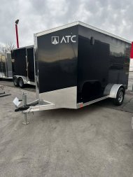 New 2024 ATC 6X12 BLACK Cargo / Enclosed Trailer