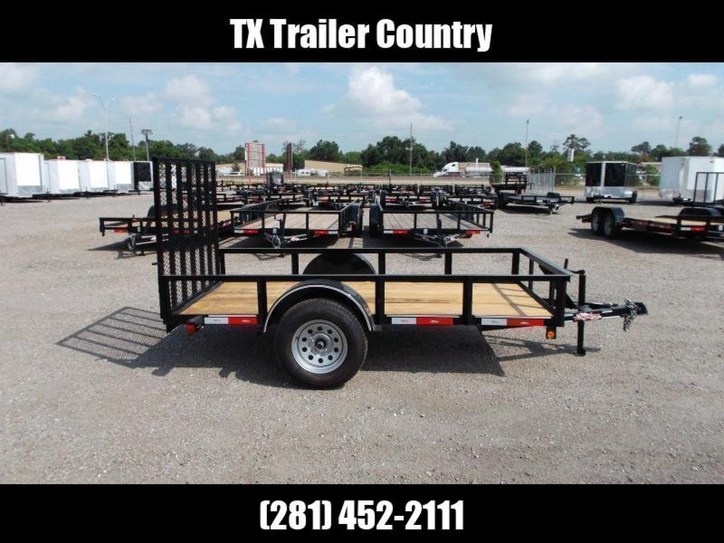 New 2025 Longhorn Trailers 5x10 Utility Trailer / 4ft Heavy Duty Ramp Gate