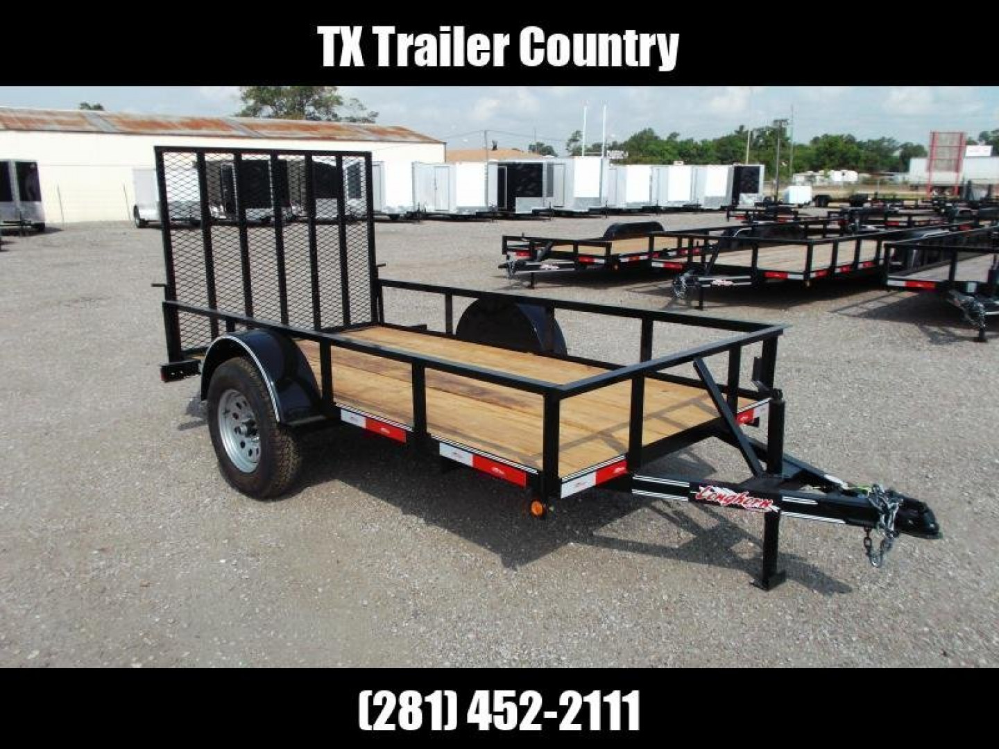 New 2025 Longhorn Trailers 5x10 Utility Trailer / 4ft Heavy Duty Ramp Gate