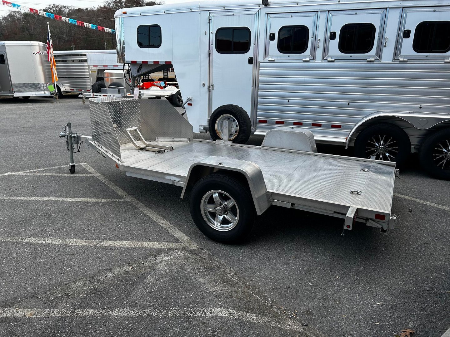Used 2019 Aluma TK1 Motorcycle Trailer