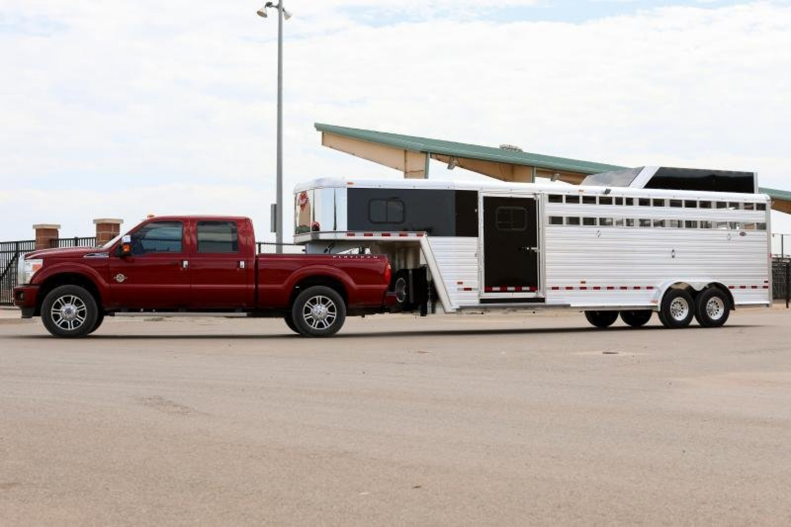 New 2024 Hart Trailers LARIAT  Stock / Stock Combo Trailer