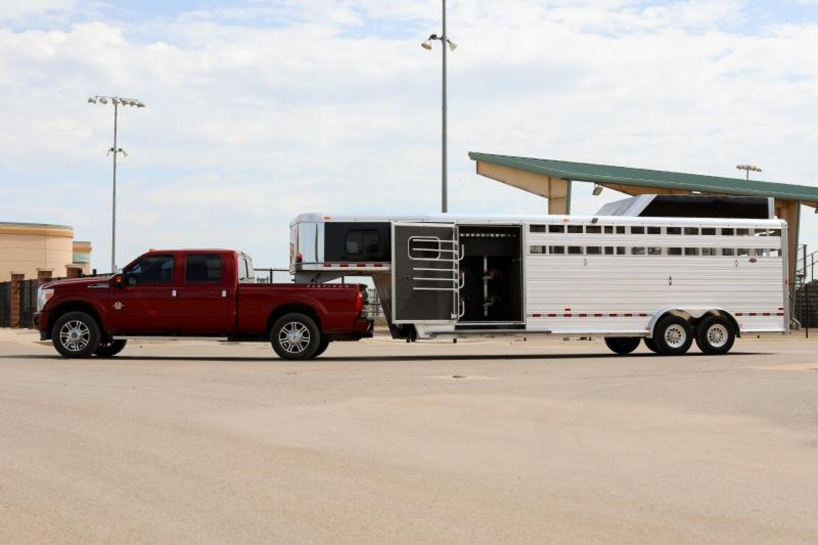 New 2024 Hart Trailers LARIAT  Stock / Stock Combo Trailer