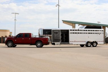 New 2024 Hart Trailers LARIAT  Stock / Stock Combo Trailer