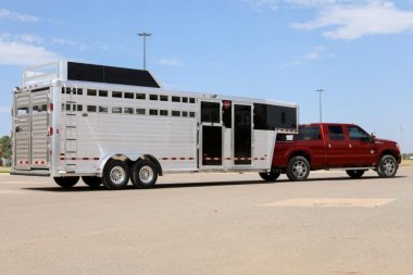 New 2024 Hart Trailers LARIAT  Stock / Stock Combo Trailer