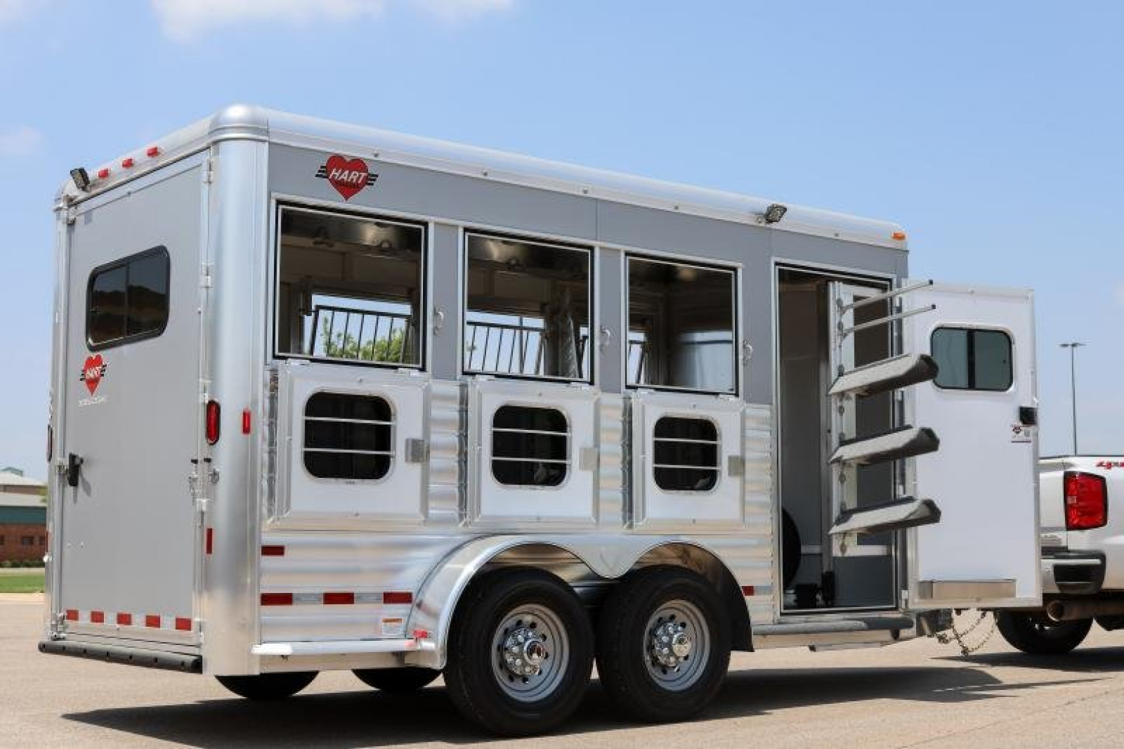 New 2024 Hart Trailers SOLUTIONS 3 Horse Stock / Stock Combo Trailer