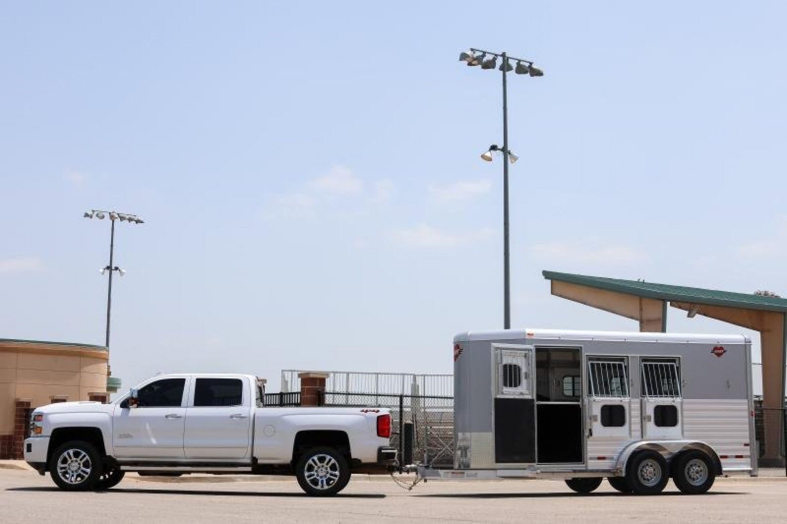 New 2024 Hart Trailers SOLUTIONS 3 Horse Stock / Stock Combo Trailer