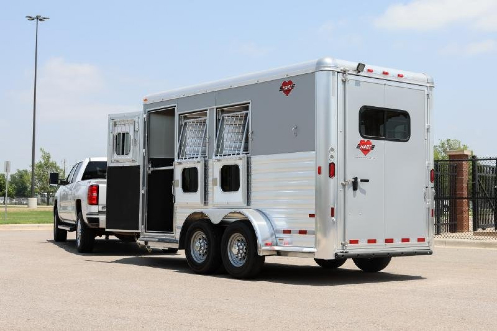 New 2024 Hart Trailers SOLUTIONS 3 Horse Stock / Stock Combo Trailer