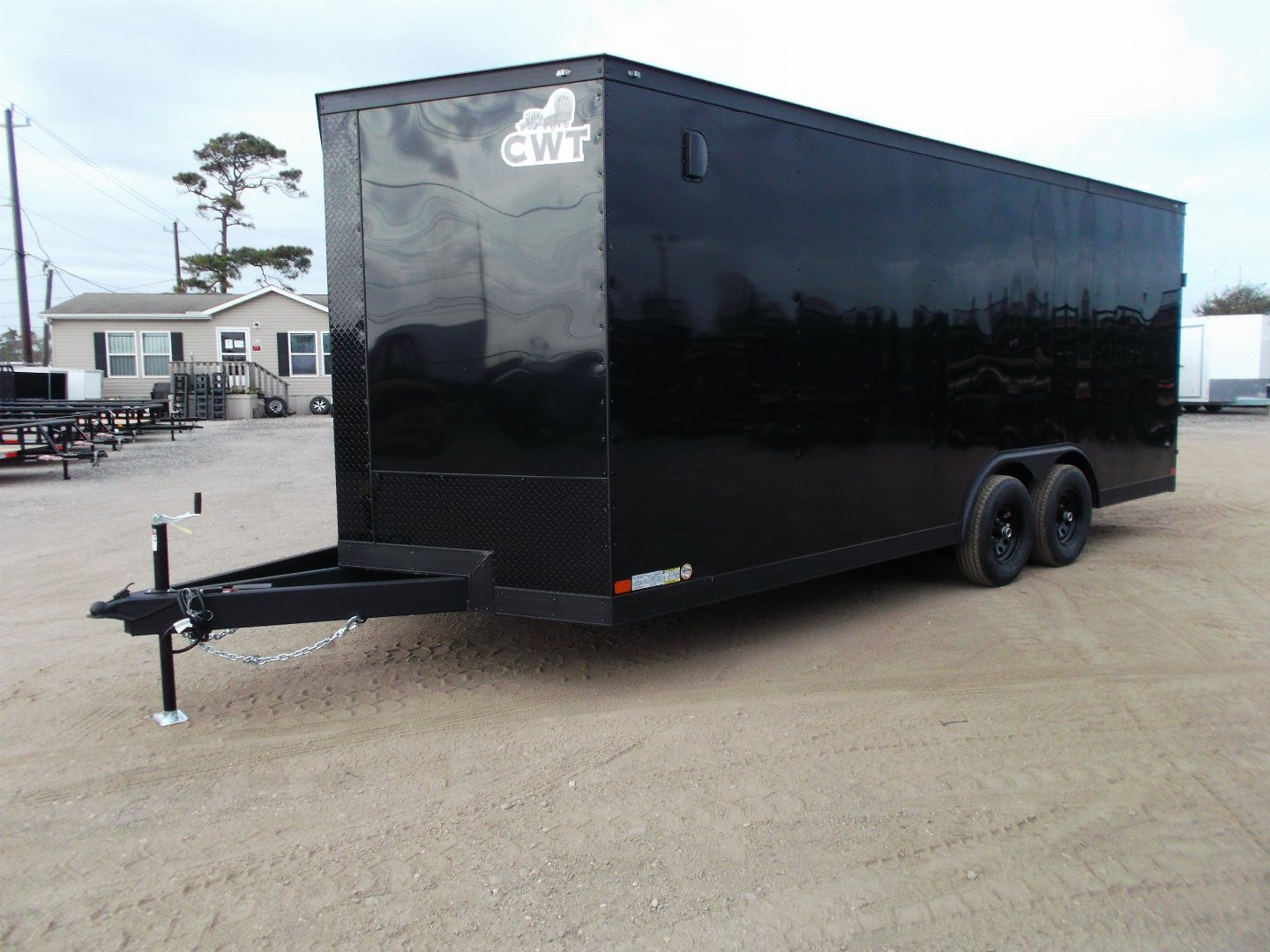 New 2025 COVERED WAGON TRAILERS 8.5x20 Cargo / Enclosed Trailer / Car Hauler / 5200# Axles / 7ft Interior / 60" Triple Tube Tongue / 48" RV Door / Extra Wide Ramp / Black Out Package