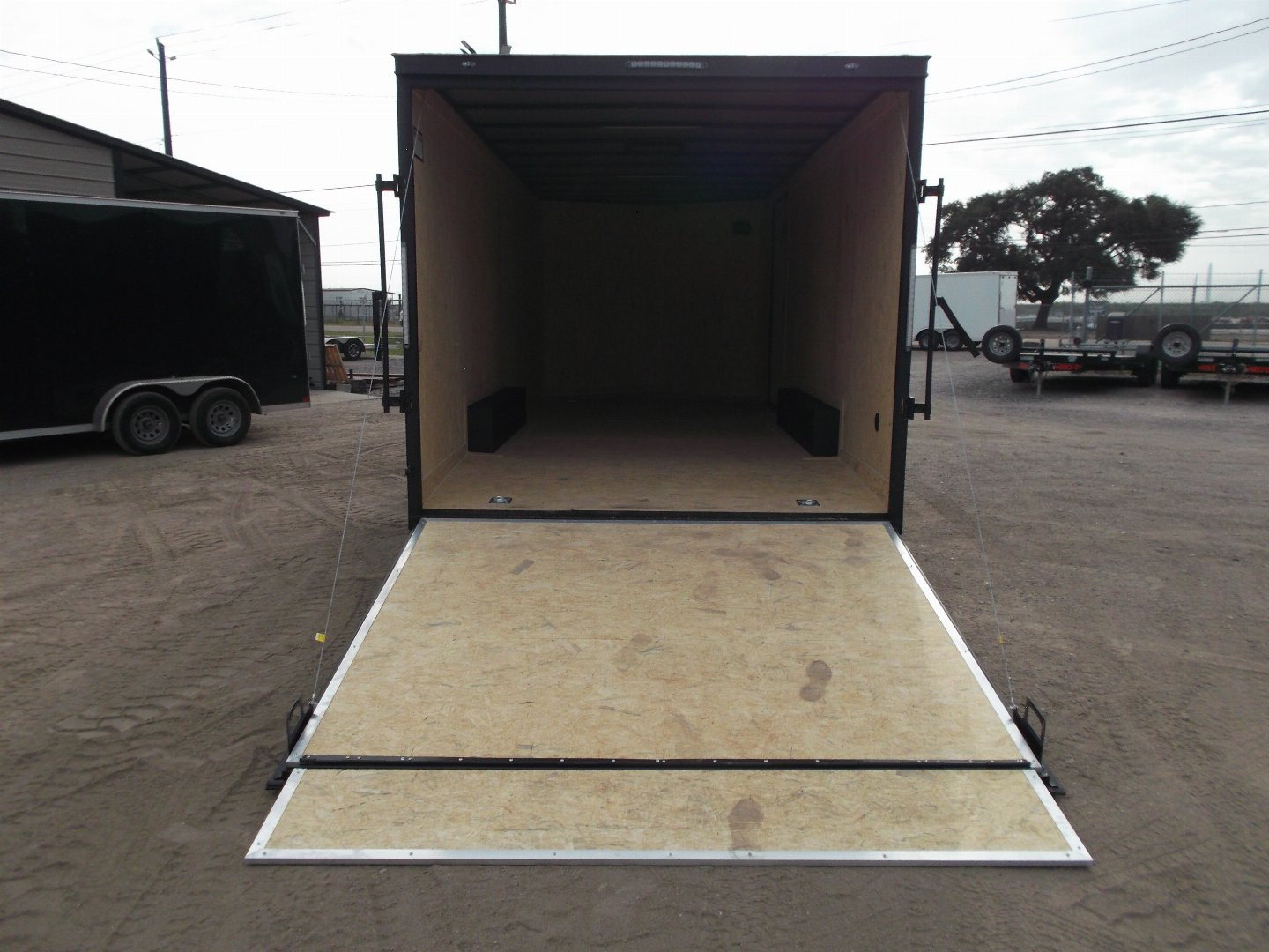 New 2025 COVERED WAGON TRAILERS 8.5x20 Cargo / Enclosed Trailer / Car Hauler / 5200# Axles / 7ft Interior / 60" Triple Tube Tongue / 48" RV Door / Extra Wide Ramp / Black Out Package