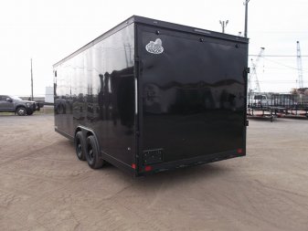New 2025 COVERED WAGON TRAILERS 8.5x20 Cargo / Enclosed Trailer / Car Hauler / 5200# Axles / 7ft Interior / 60" Triple Tube Tongue / 48" RV Door / Extra Wide Ramp / Black Out Package