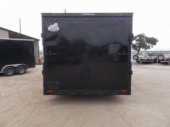 New 2025 COVERED WAGON TRAILERS 8.5x20 Cargo / Enclosed Trailer / Car Hauler / 5200# Axles / 7ft Interior / 60" Triple Tube Tongue / 48" RV Door / Extra Wide Ramp / Black Out Package