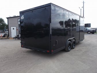 New 2025 COVERED WAGON TRAILERS 8.5x20 Cargo / Enclosed Trailer / Car Hauler / 5200# Axles / 7ft Interior / 60" Triple Tube Tongue / 48" RV Door / Extra Wide Ramp / Black Out Package