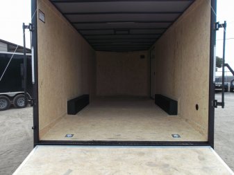 New 2025 COVERED WAGON TRAILERS 8.5x20 Cargo / Enclosed Trailer / Car Hauler / 5200# Axles / 7ft Interior / 60" Triple Tube Tongue / 48" RV Door / Extra Wide Ramp / Black Out Package