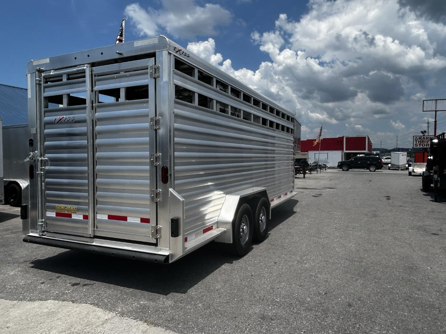 New 2023 Exiss Trailers STK 7020 - 7'0" Tall Other Stock / Stock Combo Trailer