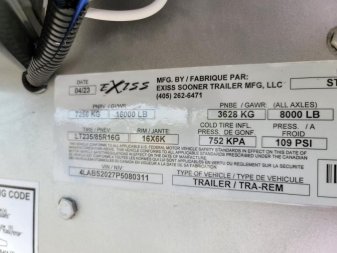 New 2023 Exiss Trailers STK 7020 - 7'0" Tall Other Stock / Stock Combo Trailer
