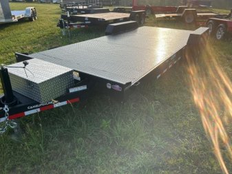 New 2022 Cam Superline P5CAM20CHS (5 Ton Car Hauler Trailer 20FT Steel Deck) Flatbed Trailer