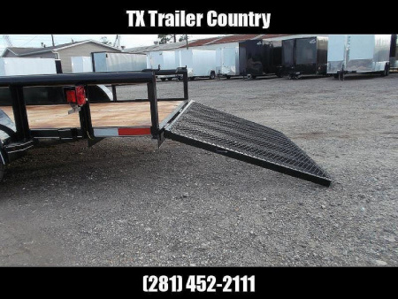New 2025 BELLWETHER MFG 83x16 Tandem Axle Utility Trailer / Pipetop / 4ft Ramp Gate / Radial Tires / Treated Wood Deck / LEDs