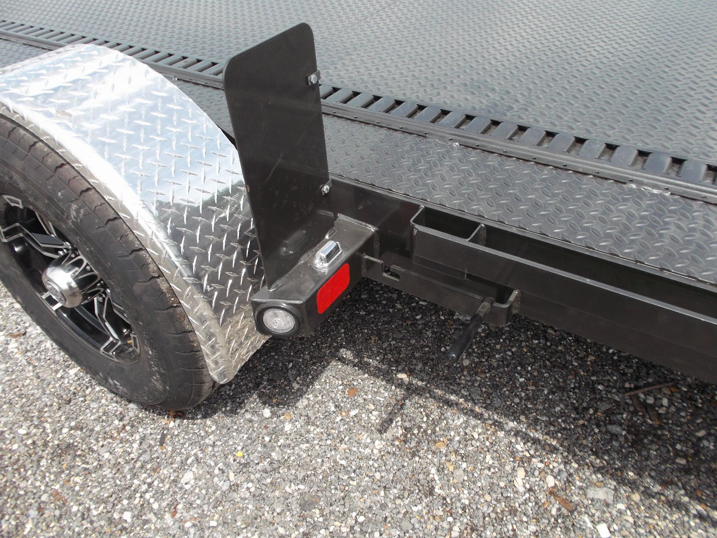 New 2025 MAXXD 24ft A6X Drop N Load 10K Car Hauler / Racing Trailer / Black Powder Coated / 30" ATP Rock Guard / Mag Wheels / Winch Plate / E-Track / 6 In-Floor LED Lights