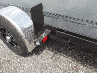 New 2025 MAXXD 24ft A6X Drop N Load 10K Car Hauler / Racing Trailer / Black Powder Coated / 30" ATP Rock Guard / Mag Wheels / Winch Plate / E-Track / 6 In-Floor LED Lights
